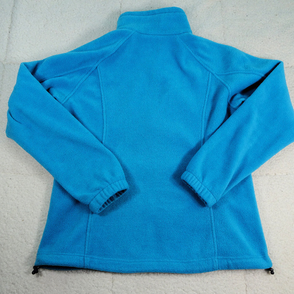 Columbia Blue Fleece Women's Jacket Large - Picture 2 of 6